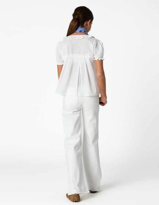 MOTHER-OF-PEARL BUTTON-DOWN SHIRT