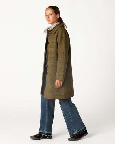 ABRIGO CUELLO PICO CUADRO GREEN