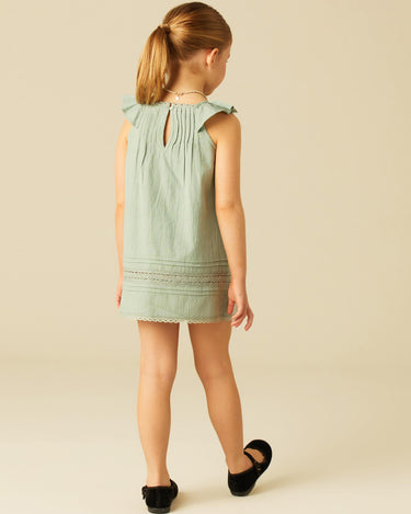 VESTIDO JARETAS VOLANTE VERDE