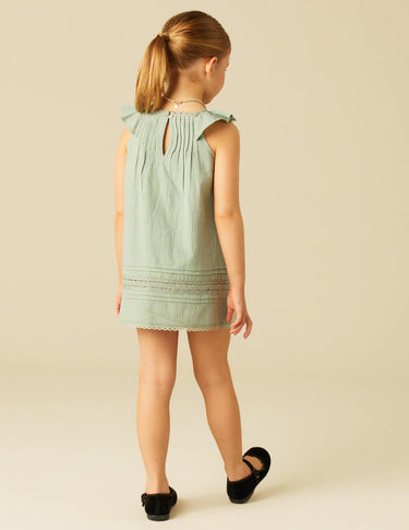 VESTIDO JARETAS VOLANTE VERDE