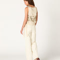 TOP 20'S EMBROIDERED ECRU