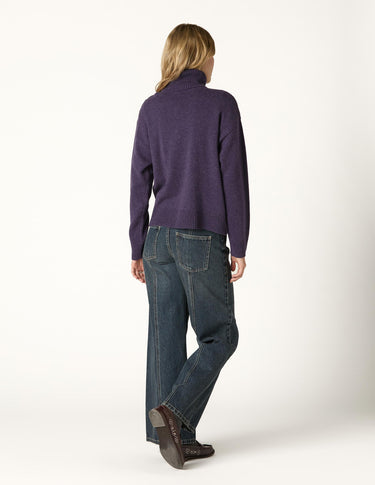 PENSÉE BUTTON TURTLENECK SWEATER