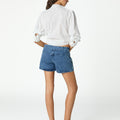RAW DRAWSTRING LACE SHIRT