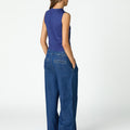 BIG BLUE SIDE LACE T-SHIRT