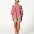 EMBROIDERED BLUSH SHIRT