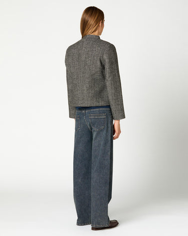 BLAZER DOBLE BOTONADURA ESPIGA GREY