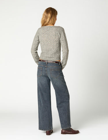 TOP PUNTO ESCOTE REDONDO LIGHT GREY