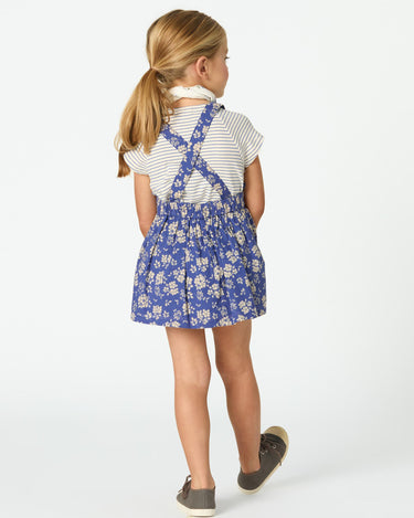WAVE FLORAL STRAP SKIRT