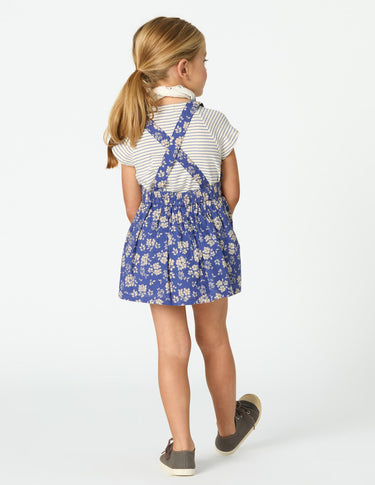 WAVE FLORAL STRAP SKIRT