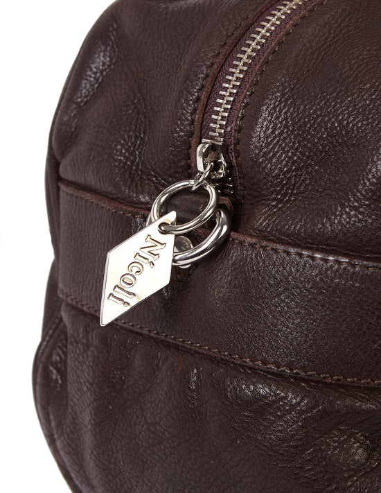 BROWN BOWLING BAG