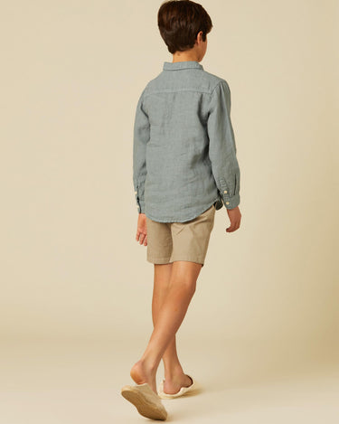 WALNUT GREY STRIPE SHORTS