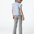 DOUBLE COLLAR SHIRT BLUE STRIPE