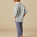 CAMISA HOJAS AZUL