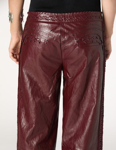 PANTALÓN TRENZADOS BURGUNDY