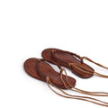BROWN BEADED SANDAL