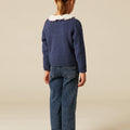 BLUE MARLED BUTTON-UP JERSEY