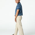 RUFFLED DENIM SHIRT