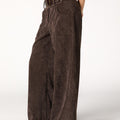 BROWN CORDUROY ROUND POCKET TROUSERS