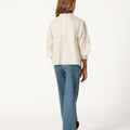 CAMISA CUELLO PERKINS LACE ECRU
