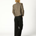 BLAZER AUSTRÍACA CUADROS MARRON