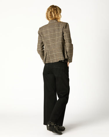 BLAZER AUSTRÍACA CUADROS MARRON