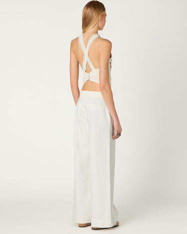 ECLU DENIM BUCKLE TROUSERS