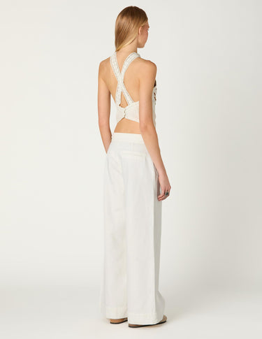 ECLU DENIM BUCKLE TROUSERS