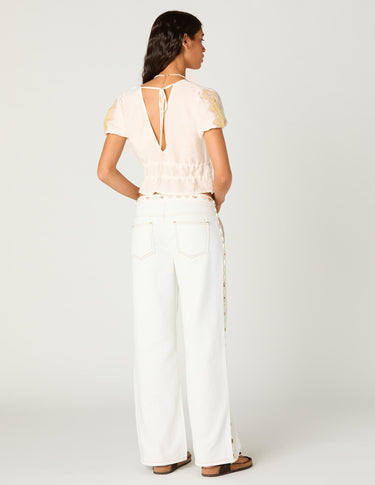 SHELL DENIM TROUSERS
