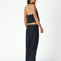 NAVY DIPLOMATIC STRIPE TOP