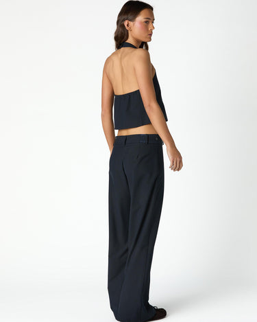 NAVY DIPLOMATIC STRIPE TOP