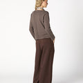 PANTALÓN HEBILLAS DENIM CHOCOLATE