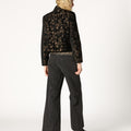 MANDARIN COLLAR PRINT JACKET