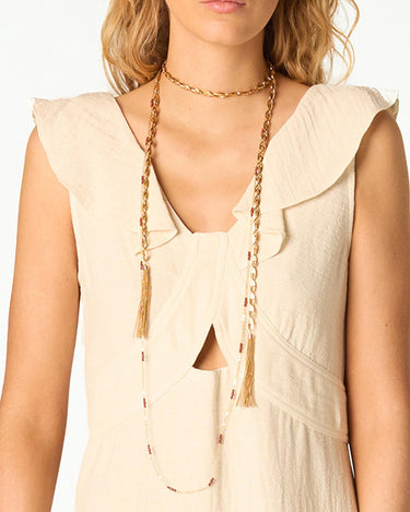 LONG GOLD CHAIN NECKLACE