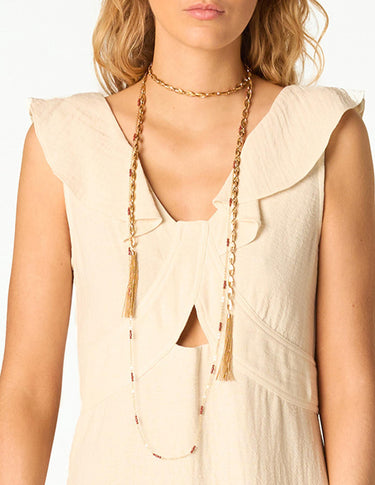 LONG GOLD CHAIN NECKLACE