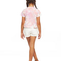 Pink tie-dye t-shirt