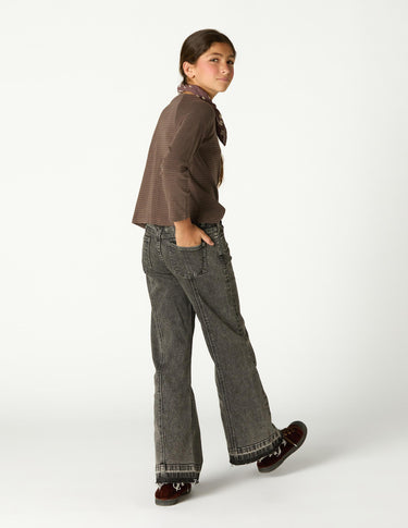 PANTALÓN DENIM DESFLECADO GREY