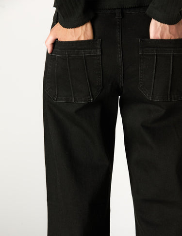 PANTALÓN BOLSILLOS COSTURAS BLACK