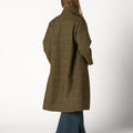 ABRIGO CUELLO PICO CUADRO GREEN