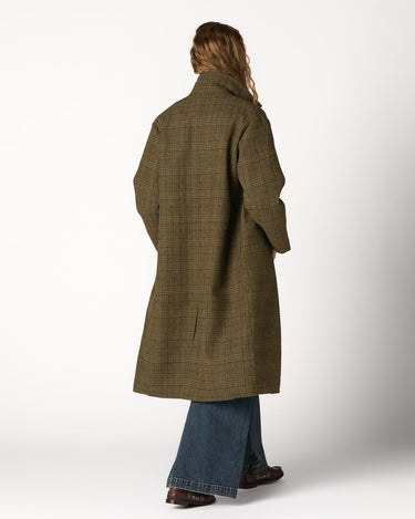 ABRIGO CUELLO PICO CUADRO GREEN