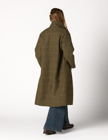 ABRIGO CUELLO PICO CUADRO GREEN