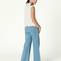 BLUE CROSSED POCKET TROUSERS