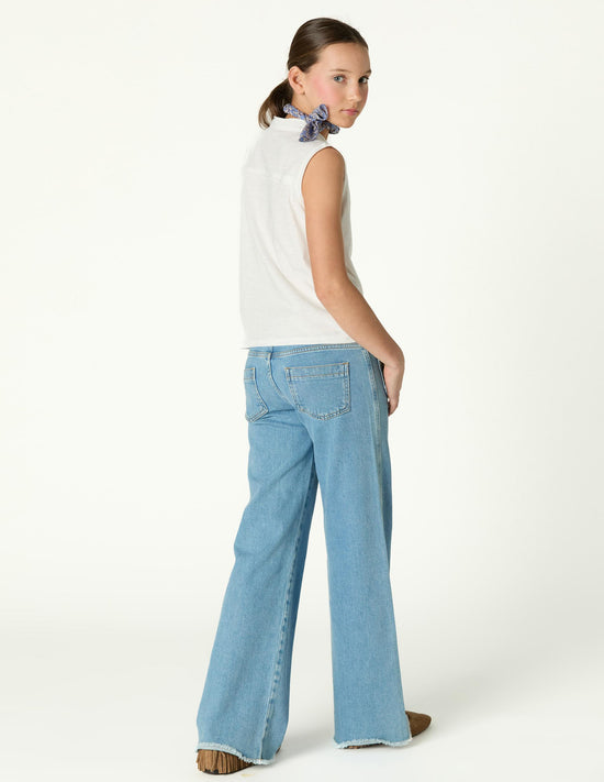 PANTALÓN BOLSILLO CRUZADO AZUL
