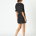 ANTHRACITE RUFFLE DRESS