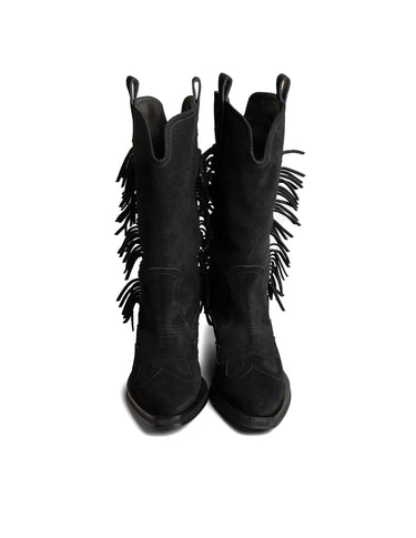 COWBOY FRINGED SUEDE BOOT