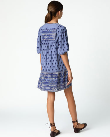 BUTI BLUE PRINT DRESS