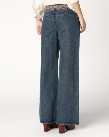 PANTALÓN BORDADO CINTURILLA BLUE