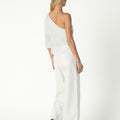 RAW ASYMMETRICAL EMBROIDERED TOP