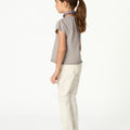 IRON GREY RUCHED T-SHIRT