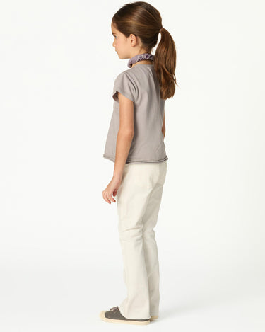 IRON GREY RUCHED T-SHIRT
