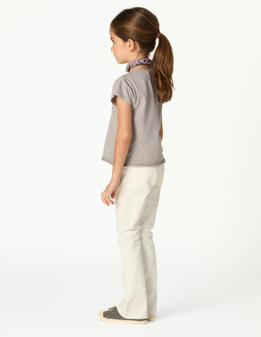 IRON GREY RUCHED T-SHIRT